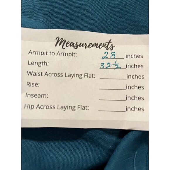 Women's Torrid Plus Size 4, 4X, 26 Teal Studio Linen Blazer - Picture 7 of 9